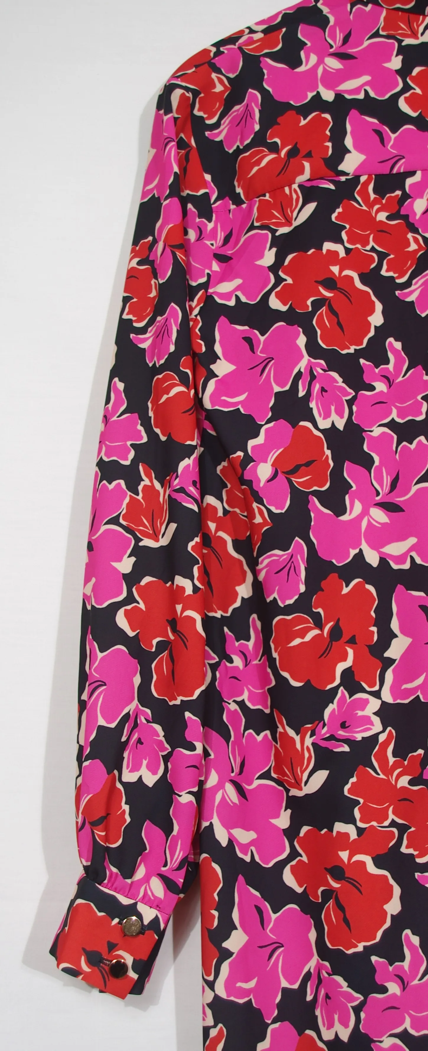 Robe à fleurs rose et rouges - Jaspal - XS