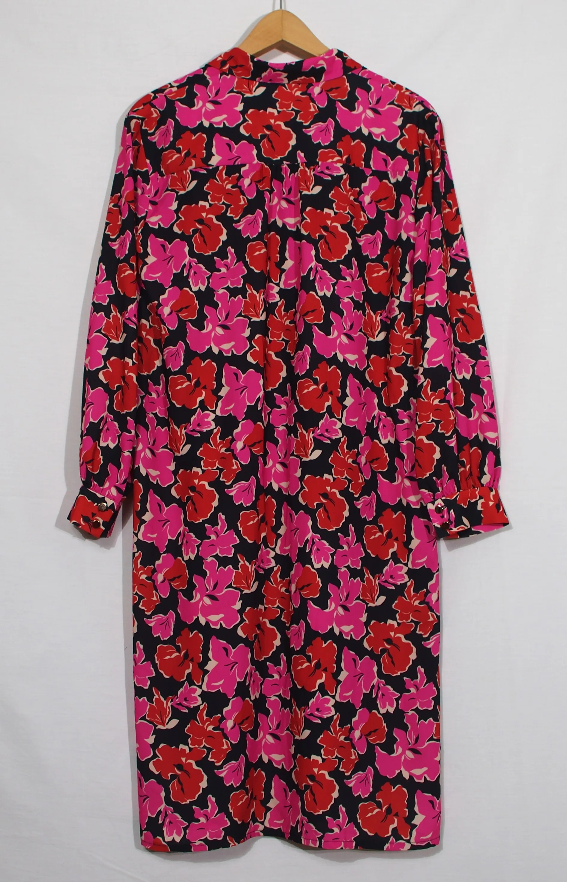 Robe à fleurs rose et rouges - Jaspal - XS